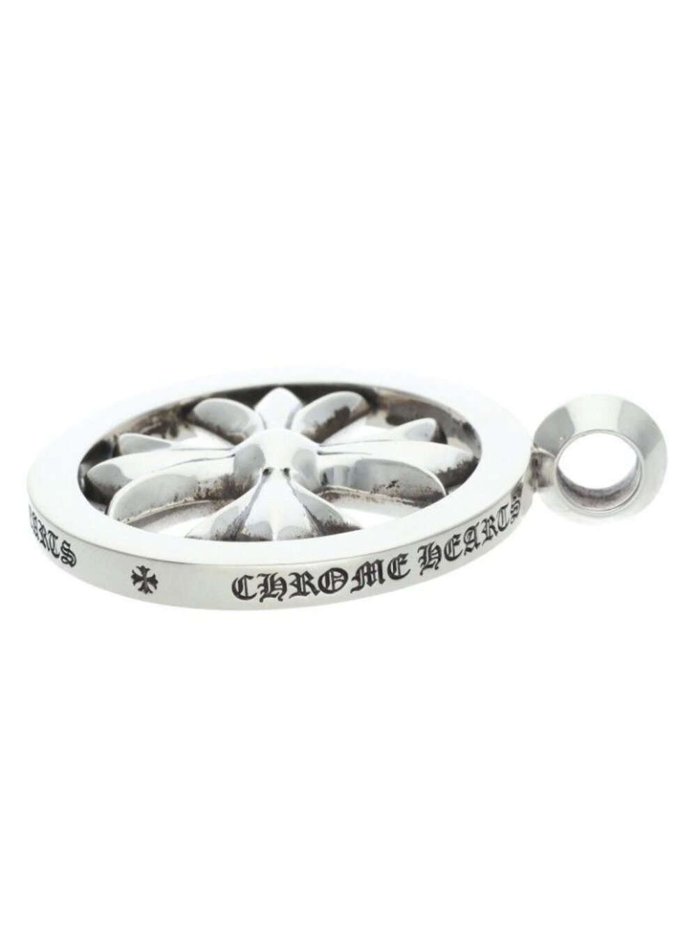 Chrome Hearts CH Plus Medalion CH Medallion Silver Necklace Top - Picture 4 of 5